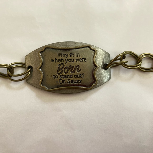Dr. Seuss bracelet inspirational toggle closure - Picture 3 of 5